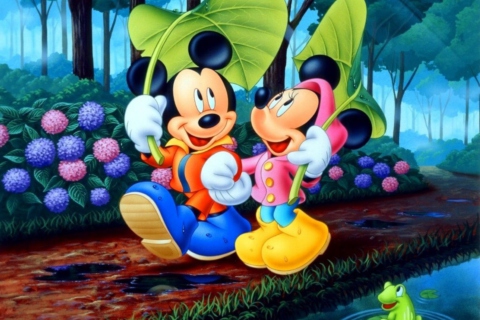 Das Mickey And Minnie Mouse Wallpaper 480x320