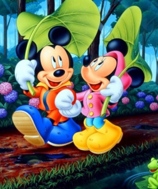 Mickey And Minnie Mouse - Obrázkek zdarma pro Nokia Asha 308