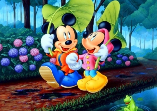 Mickey And Minnie Mouse - Obrázkek zdarma pro 320x240