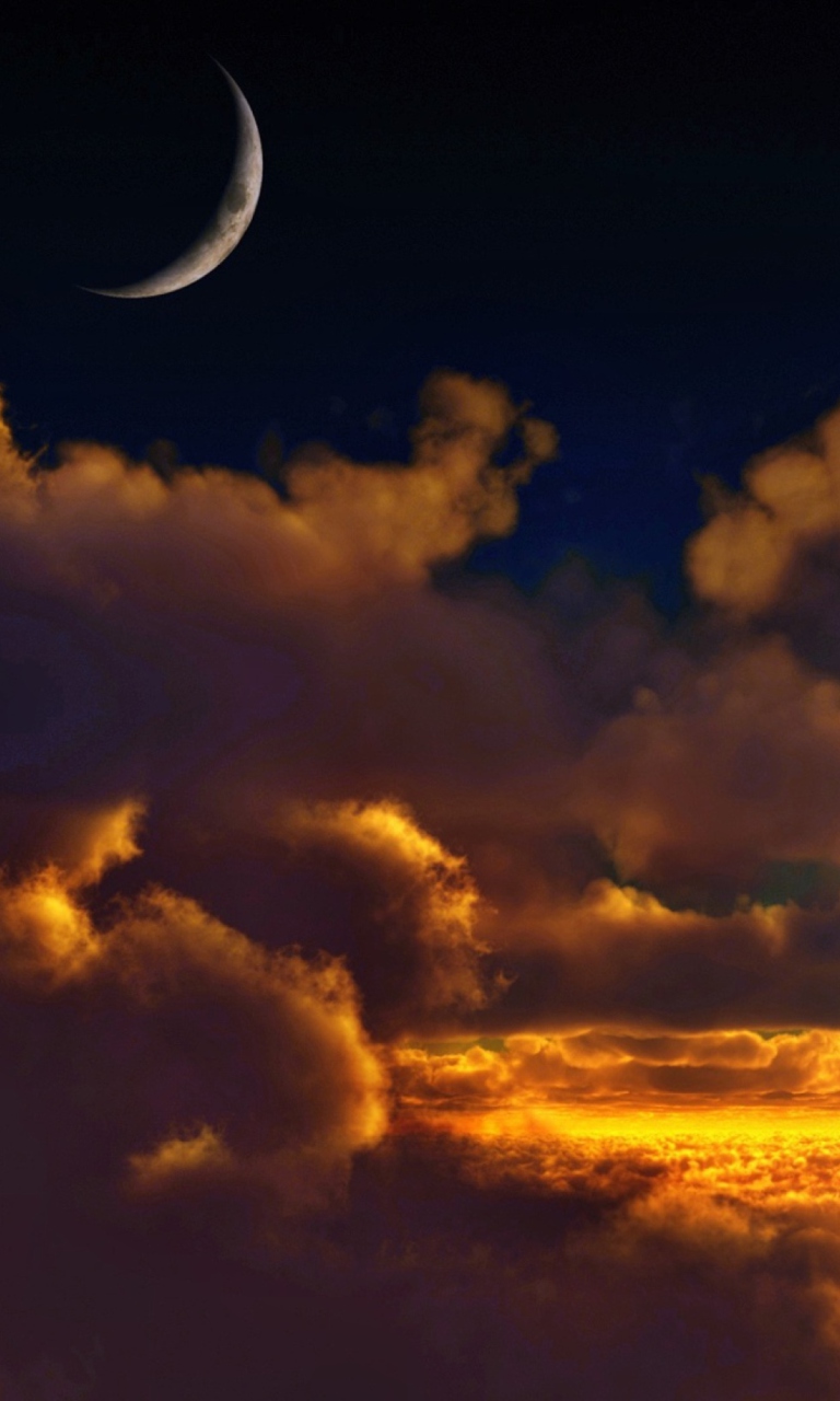 Over Clouds wallpaper 768x1280