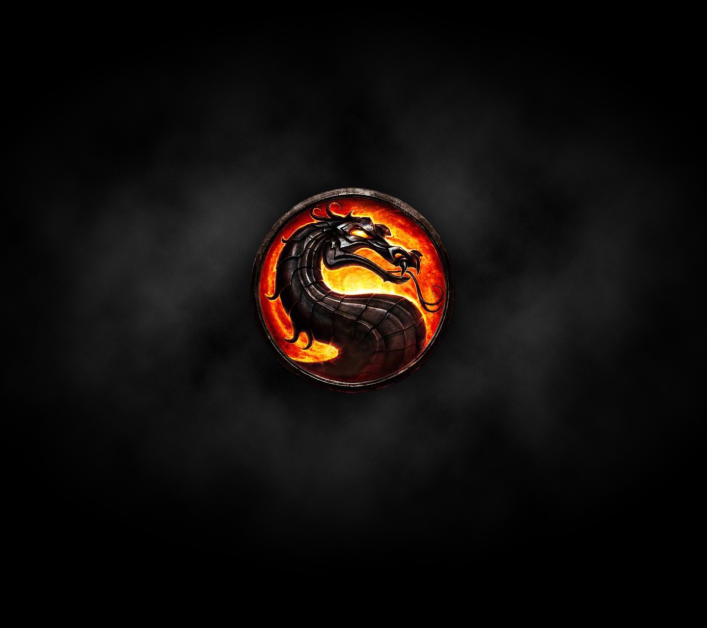 Das Mortal Kombat Logo Wallpaper 1440x1280
