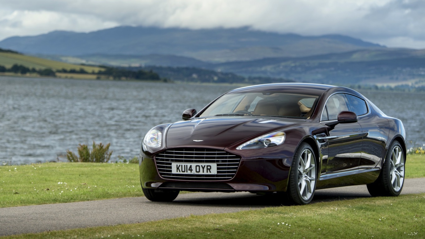 Fondo de pantalla Aston Martin Rapide S on Coast 1366x768