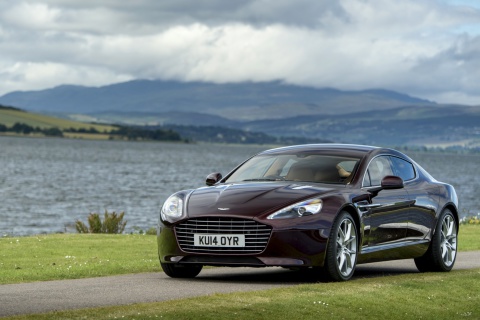 Sfondi Aston Martin Rapide S on Coast 480x320