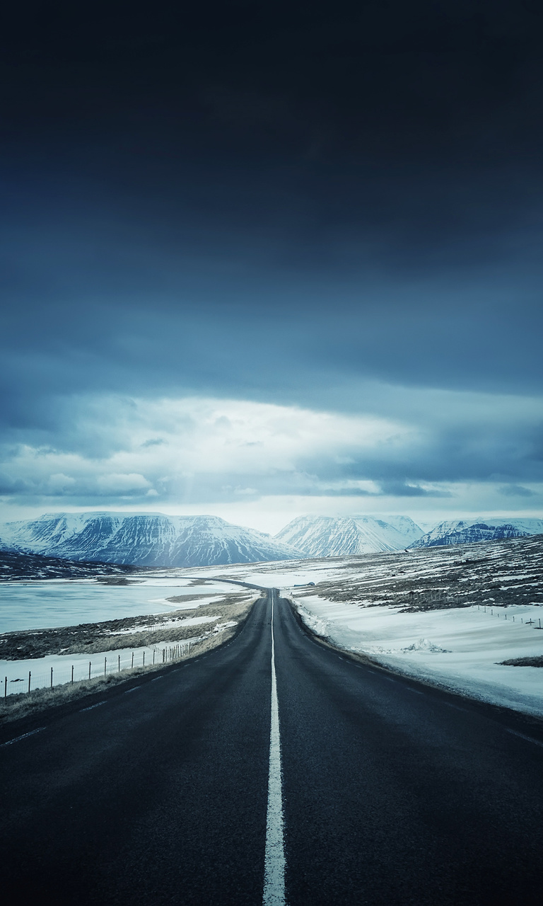 Icelands Ring Road wallpaper 768x1280