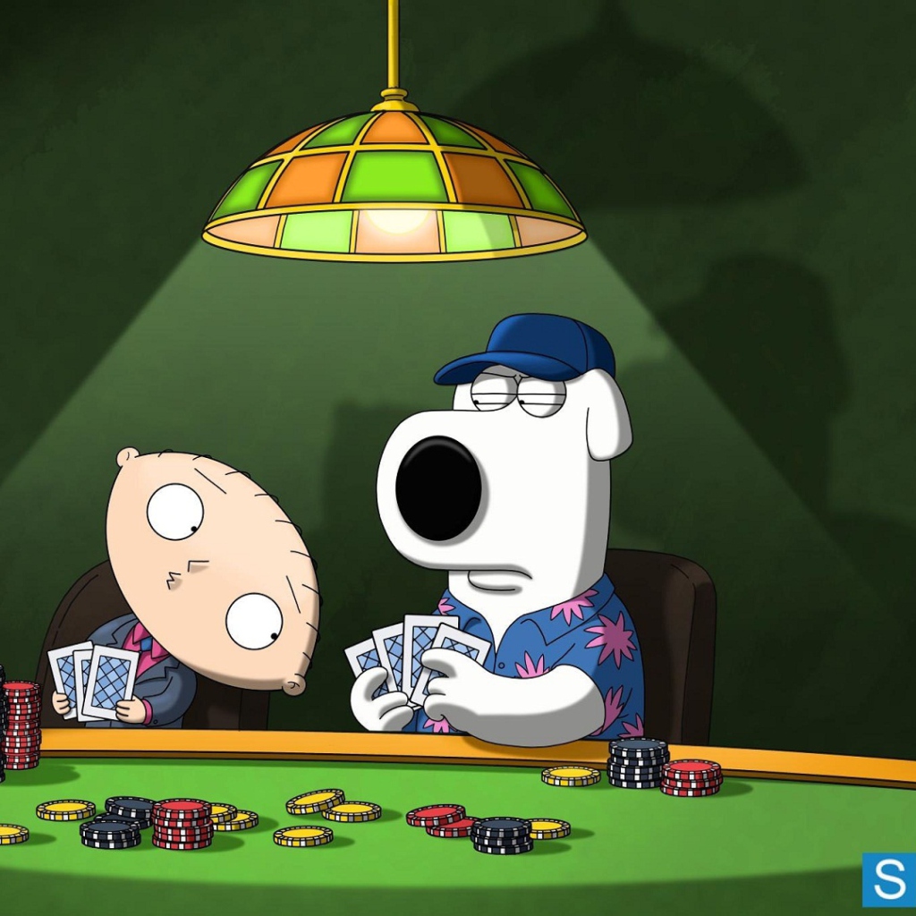 Family Guy Poker wallpaper 1024x1024
