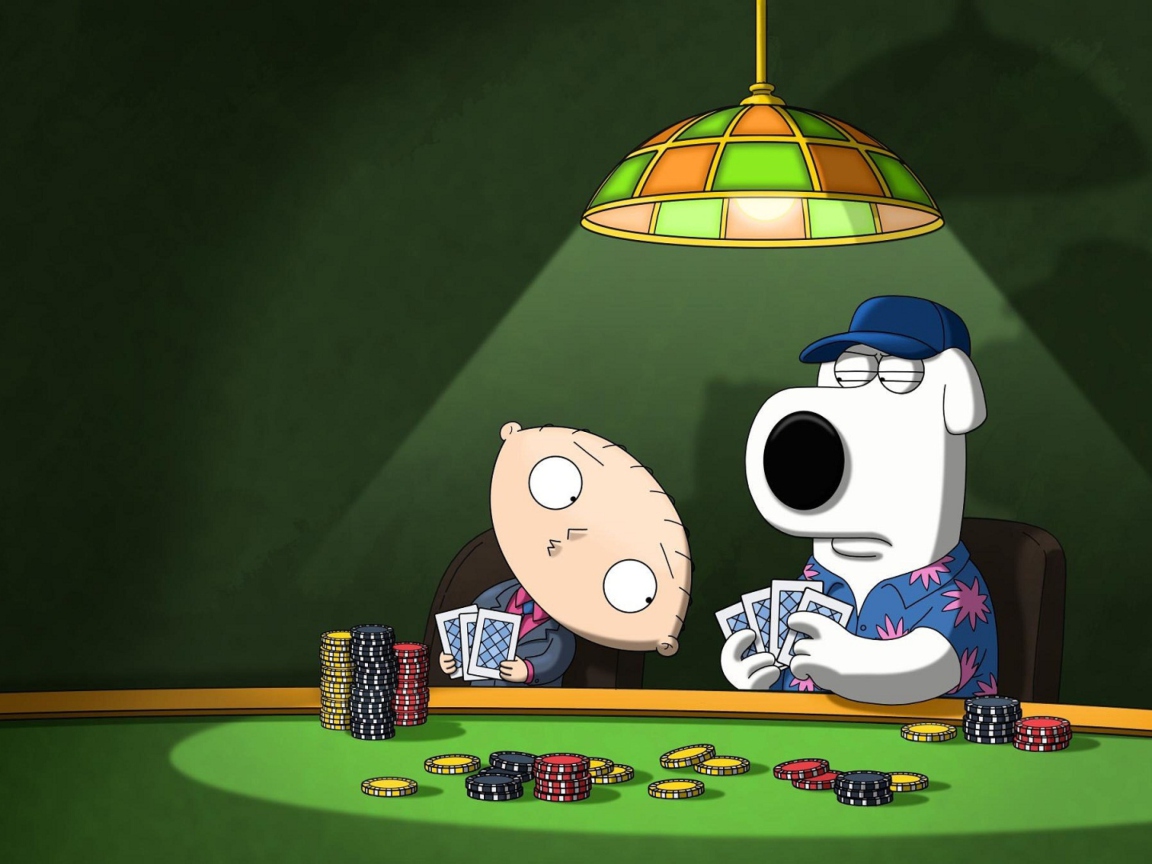 Family Guy Poker wallpaper 1152x864