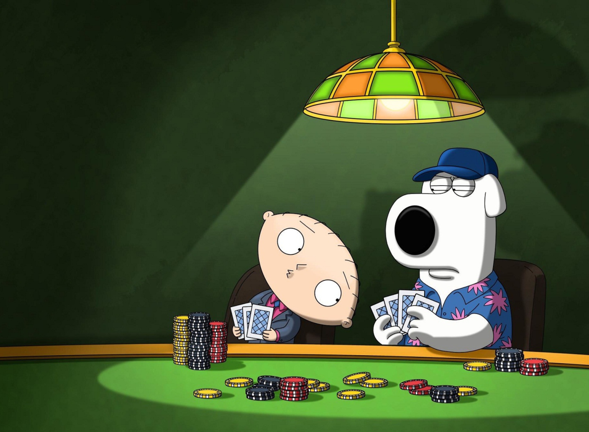 Family Guy Poker wallpaper 1920x1408