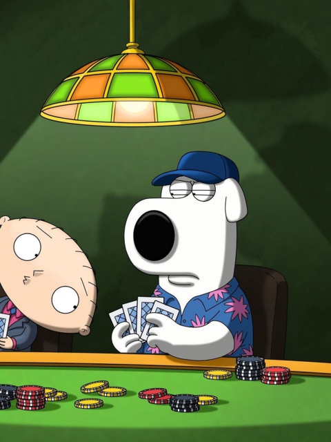 Family Guy Poker wallpaper 480x640