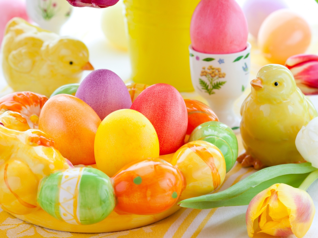 Das Colorful Easter Wallpaper 1280x960
