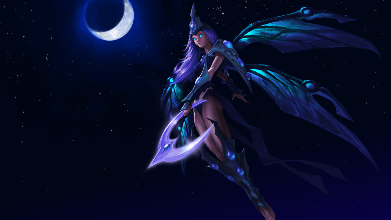 Das Anime Fairy Moon Queen Wallpaper 1280x720
