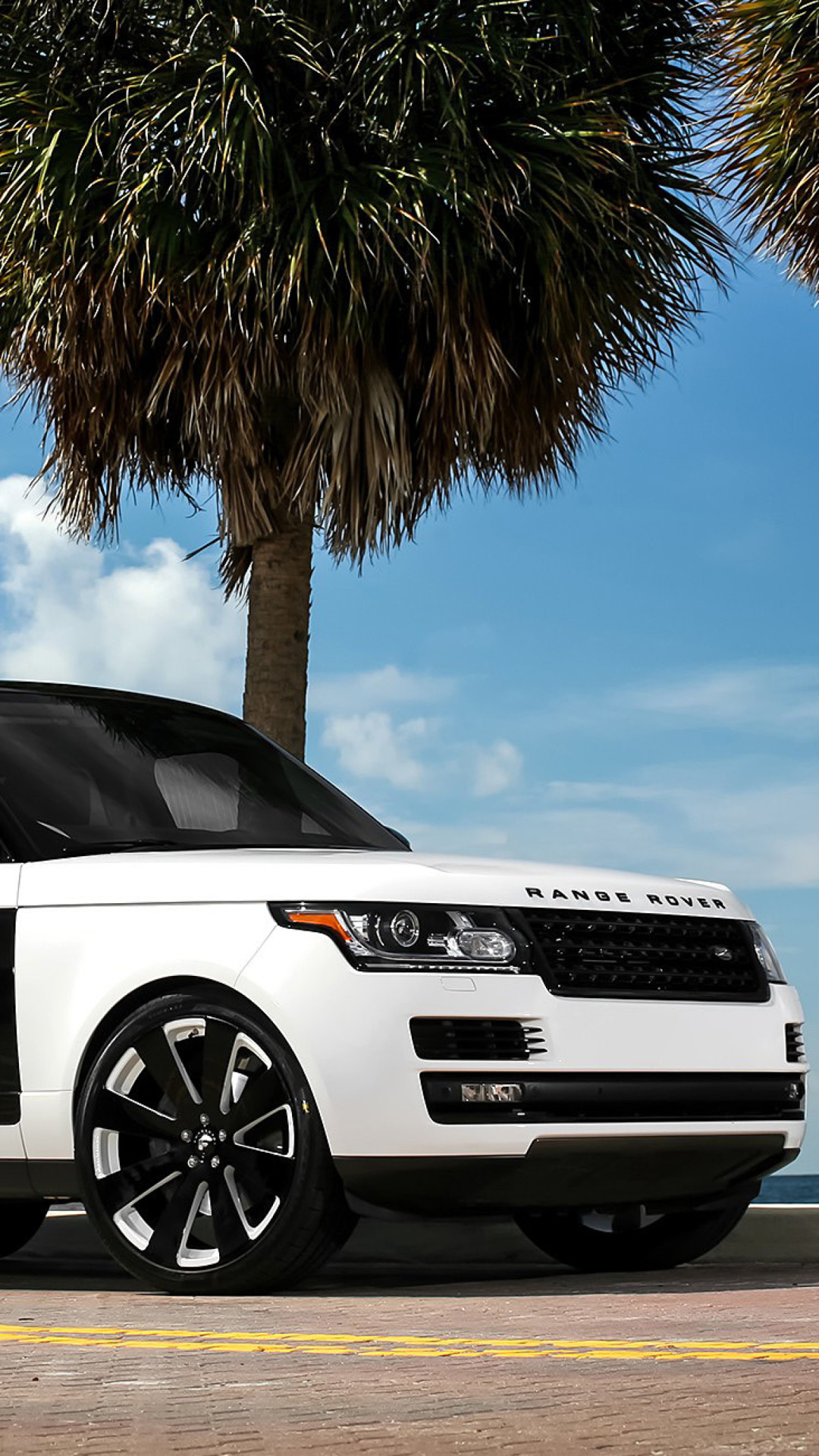 Range Rover White wallpaper 1080x1920