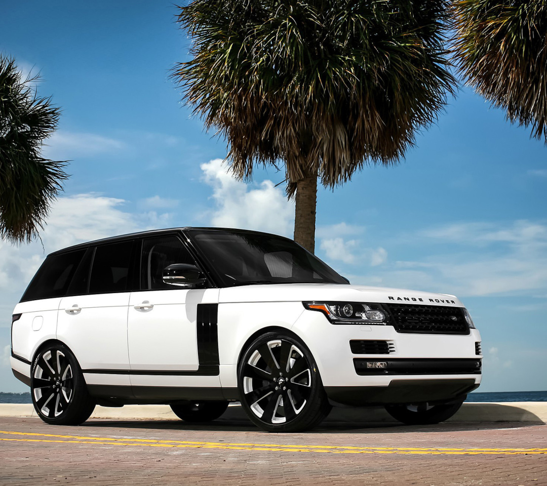 Das Range Rover White Wallpaper 1080x960