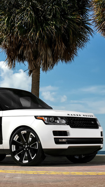 Screenshot №1 pro téma Range Rover White 360x640