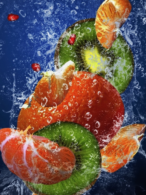 Sfondi Fresh Fruit Cocktail 480x640
