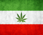 Das Iran Weeds Flag Wallpaper 176x144