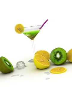 Fondo de pantalla Fruit Cocktail 240x320