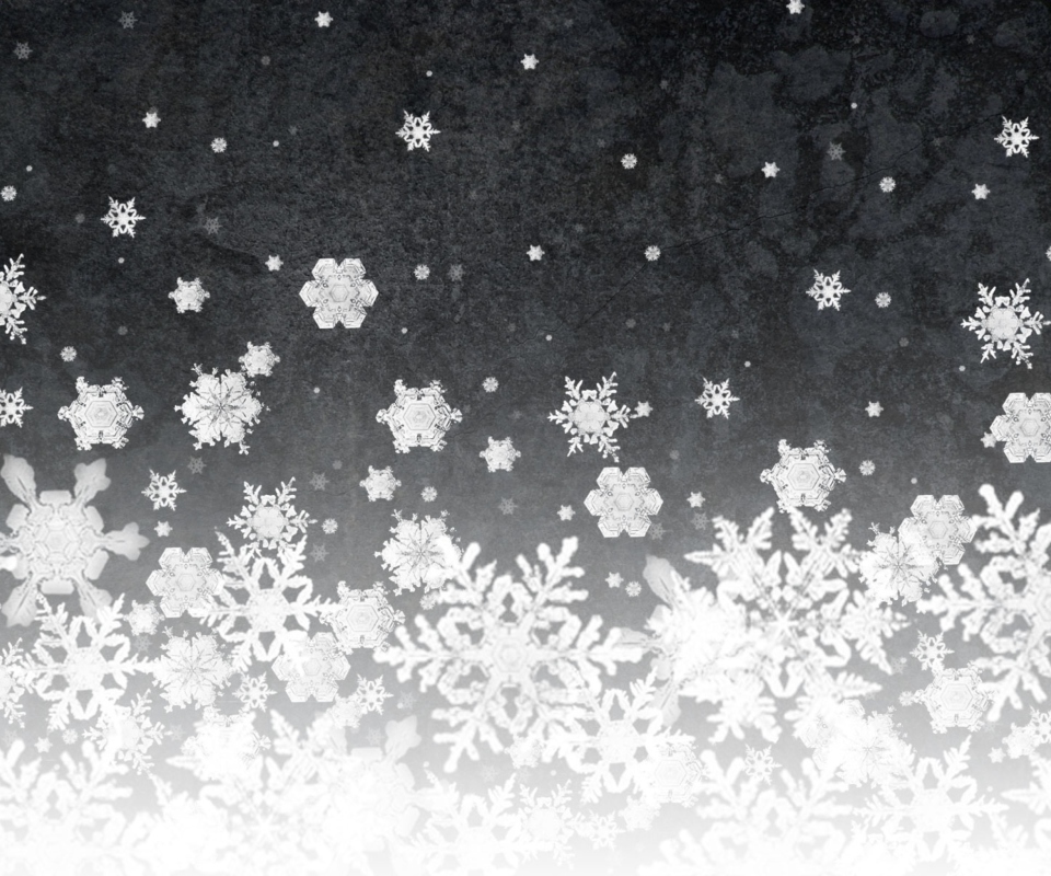 Das Snowflakes Wallpaper 960x800