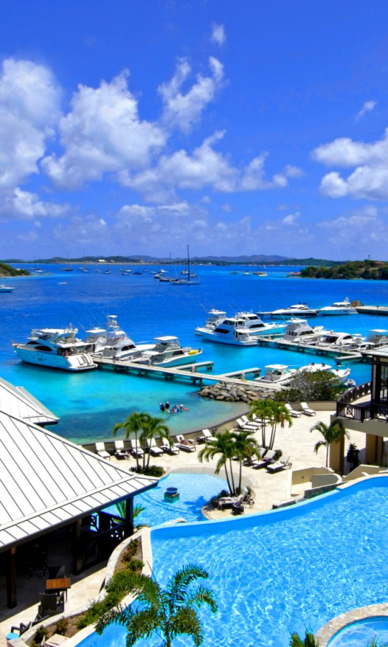 Das Caribbean, Scrub Island of the British Virgin Islands Wallpaper 768x1280