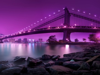 Screenshot №1 pro téma Manhattan Bridge New York City 320x240