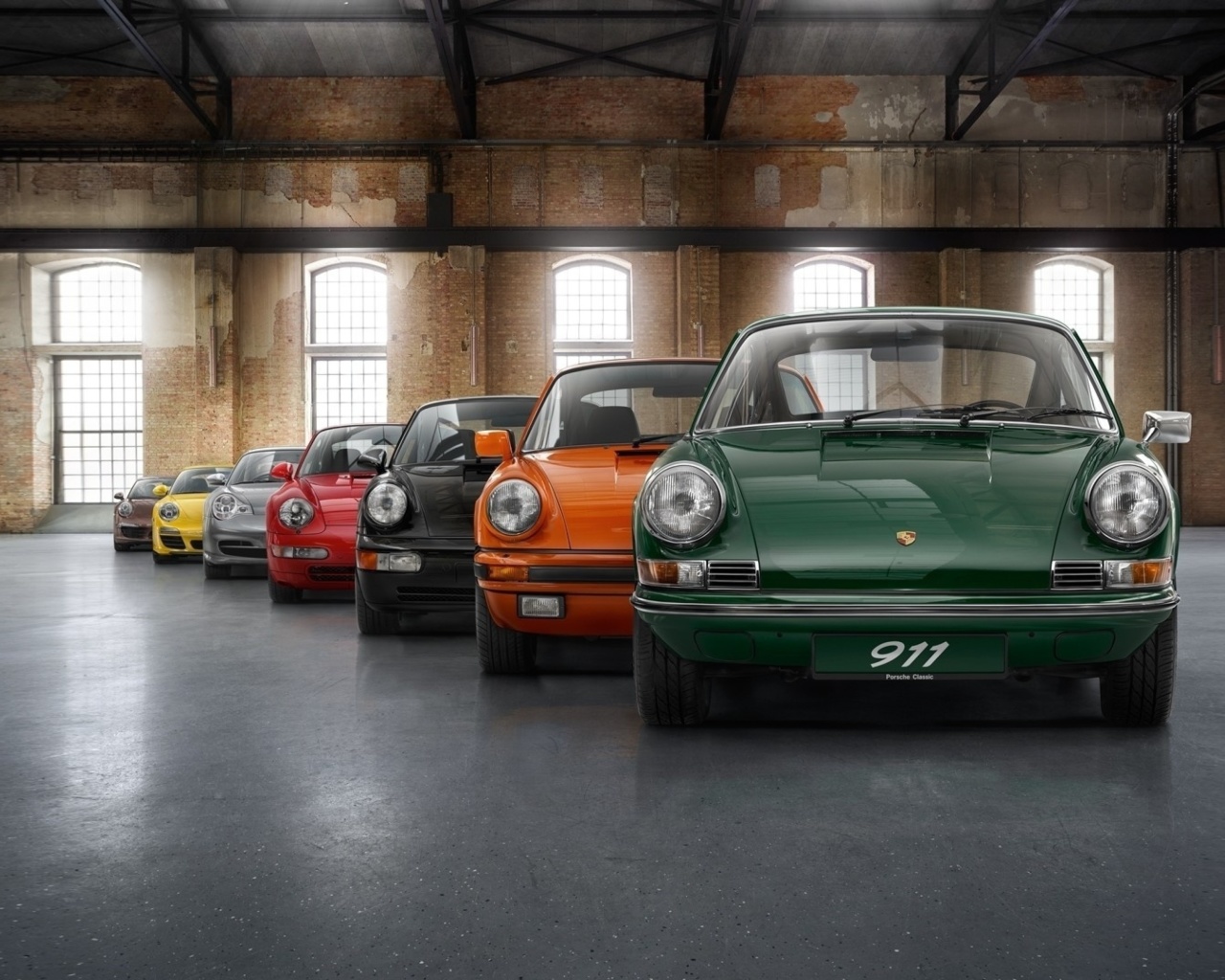 Sfondi Porsche 911 Vintage Cars in Museum 1280x1024