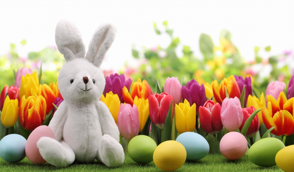 Happy Easter Wish wallpaper 1024x600