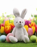 Fondo de pantalla Happy Easter Wish 128x160