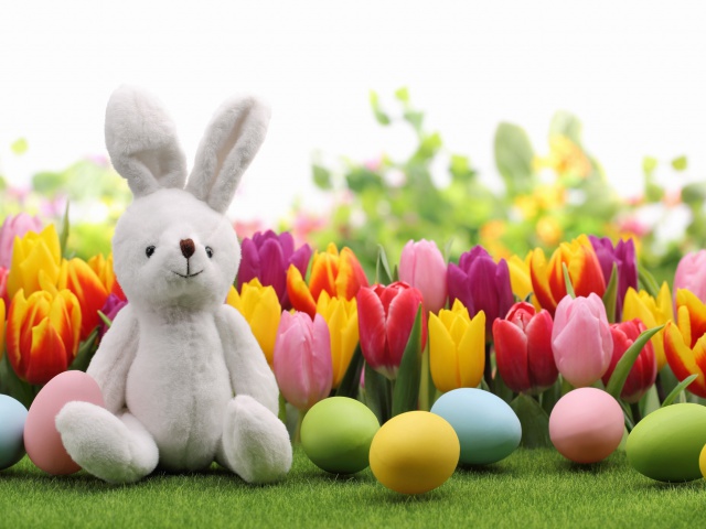 Fondo de pantalla Happy Easter Wish 640x480