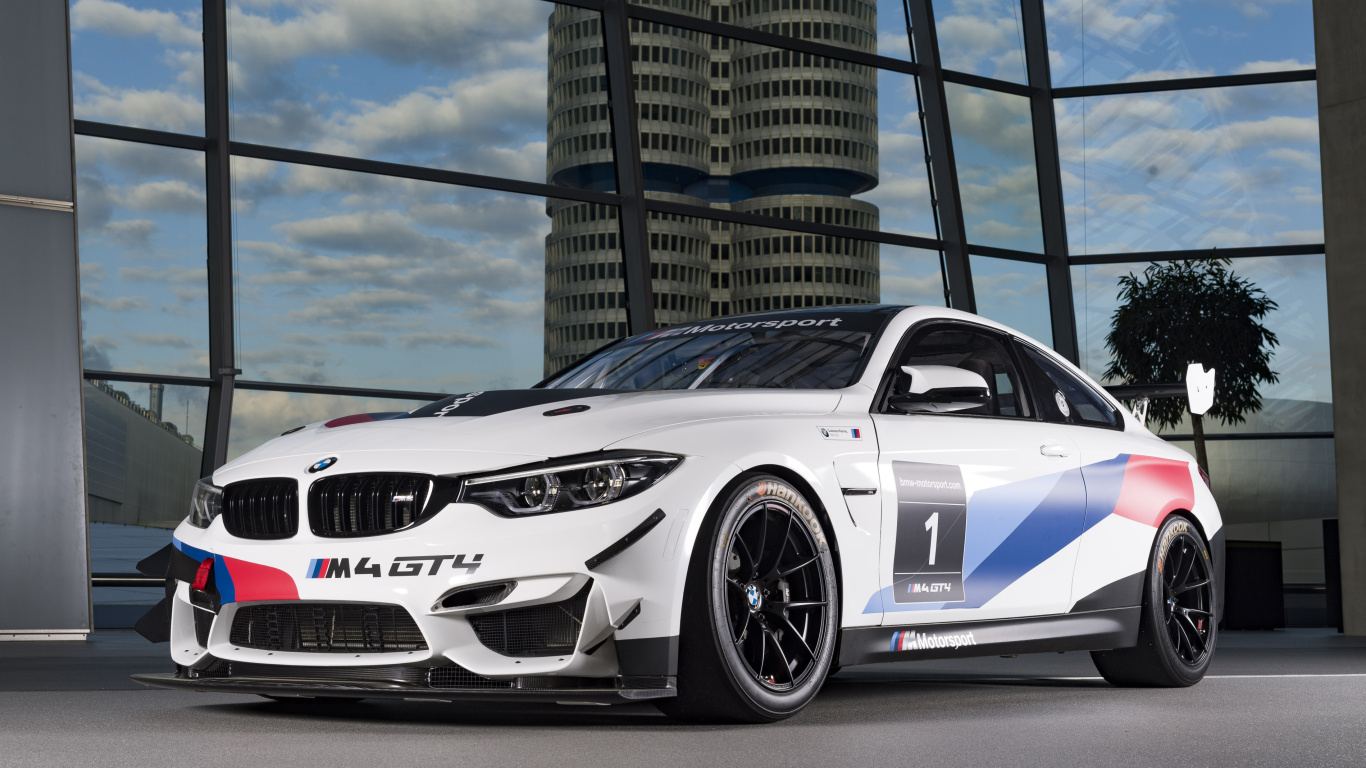 Fondo de pantalla BMW M4 GT4 2022 1366x768