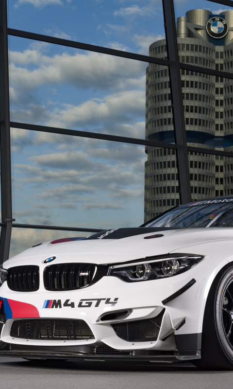 Das BMW M4 GT4 2022 Wallpaper 480x800