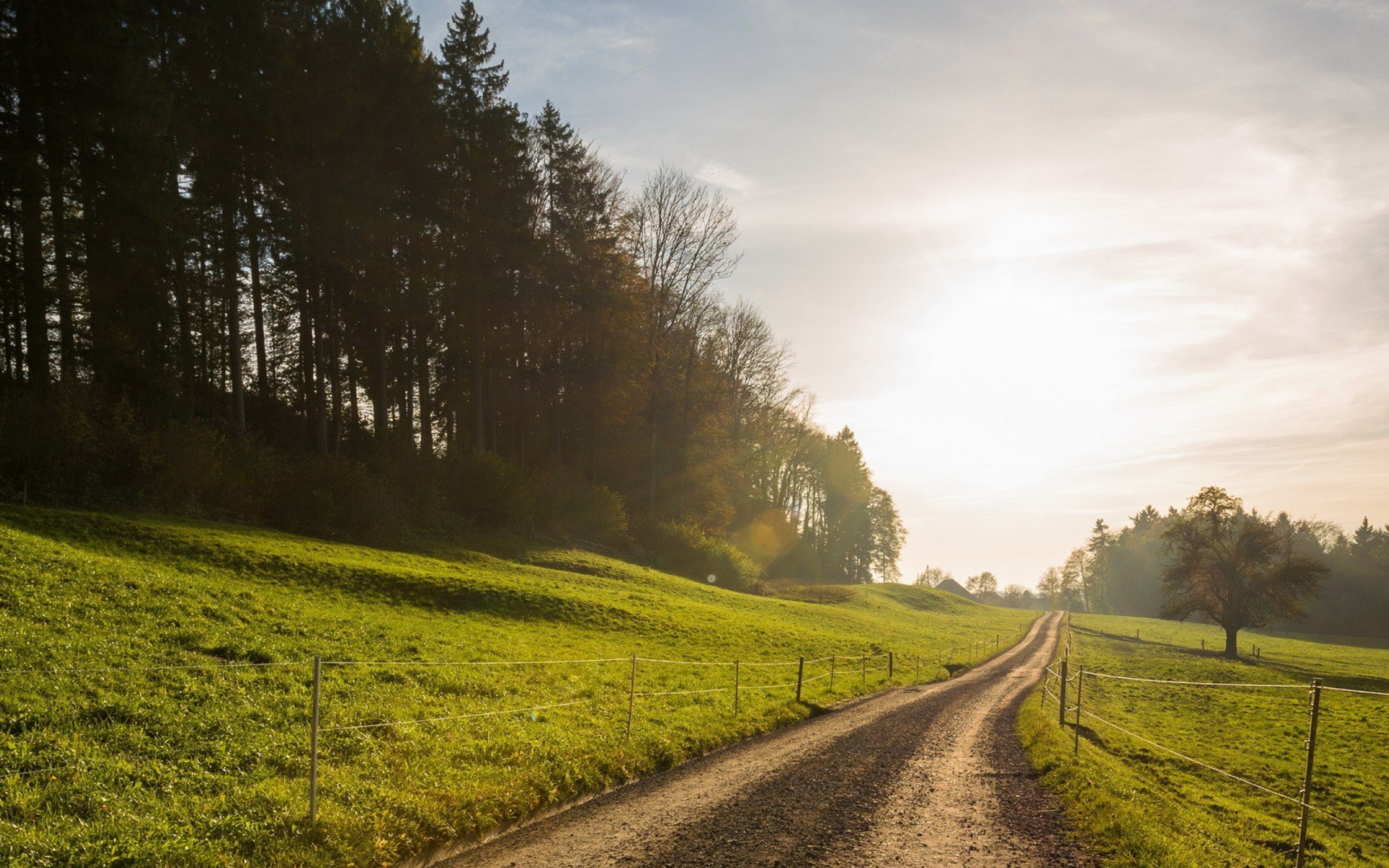 Village Landscape wallpaper 2560x1600