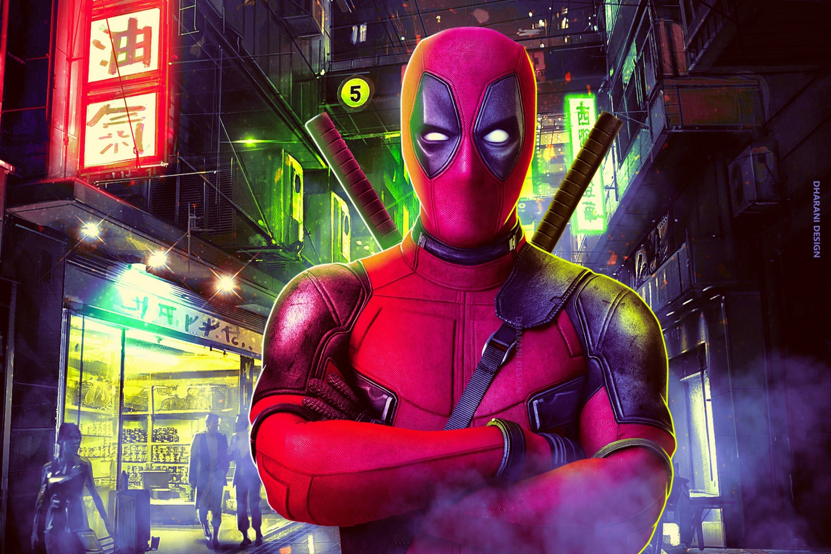 Fondo de pantalla Deadpool Marvel Comics Poster 2880x1920