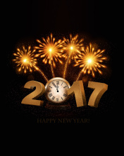 Screenshot №1 pro téma 2017 New Year fireworks 176x220
