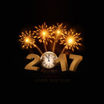 Das 2017 New Year fireworks Wallpaper 208x208