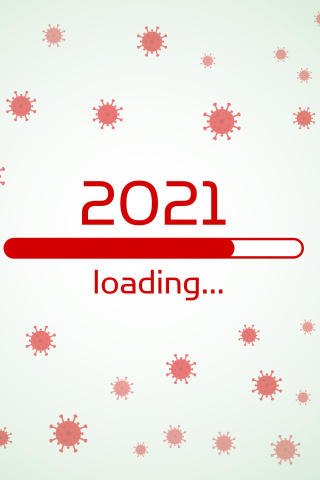 Sfondi 2021 New Year Loading 320x480