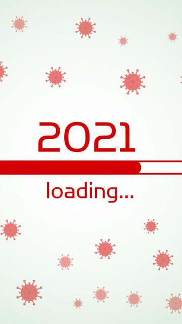 Обои 2021 New Year Loading 360x640