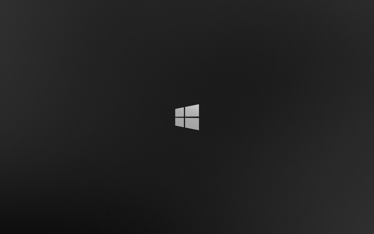 Обои Windows 8 Black Logo 1280x800