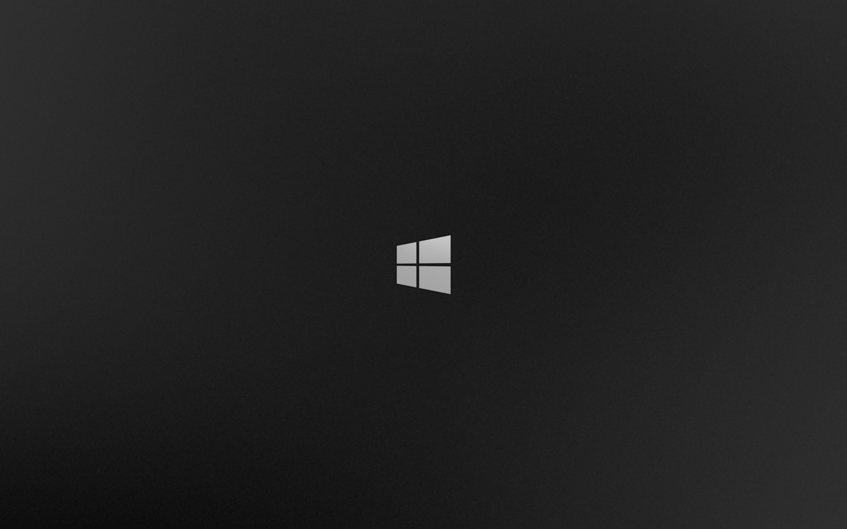 Das Windows 8 Black Logo Wallpaper 1680x1050