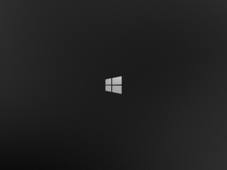 Windows 8 Black Logo wallpaper 320x240