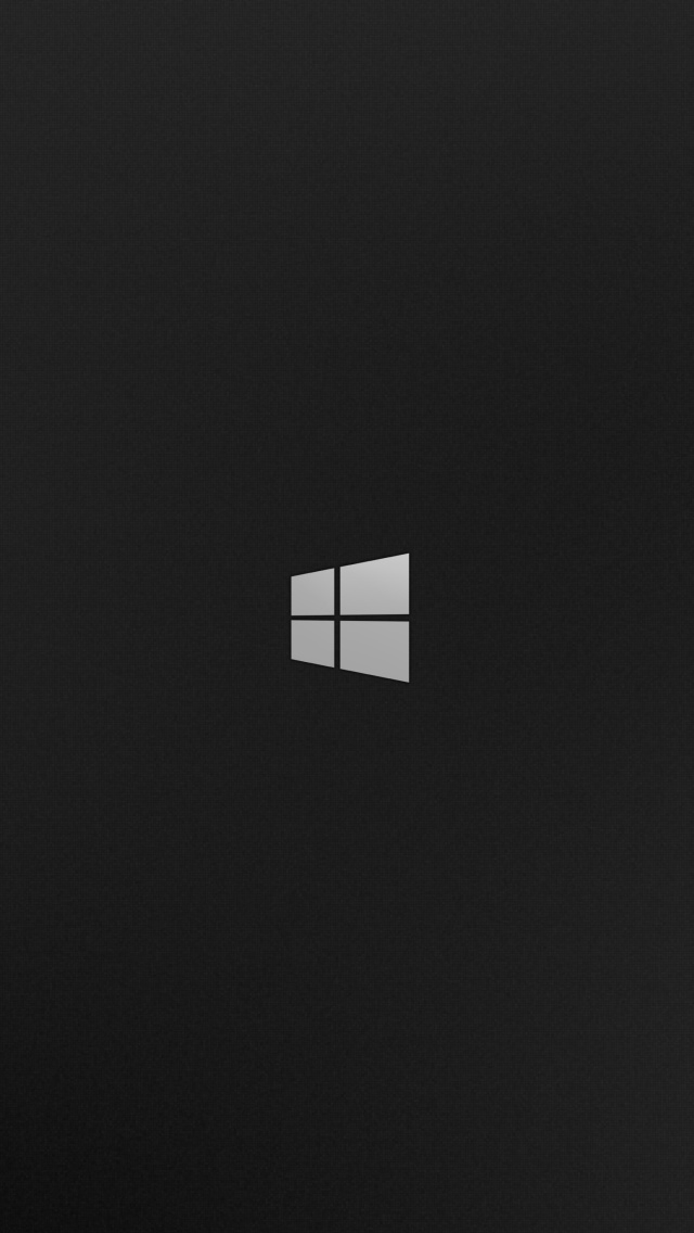 Windows 8 Black Logo wallpaper 640x1136