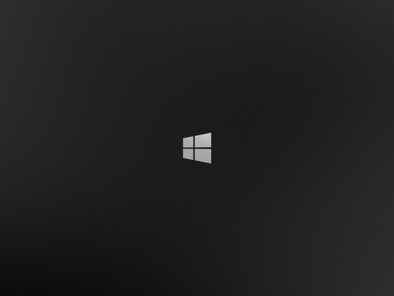 Обои Windows 8 Black Logo 800x600