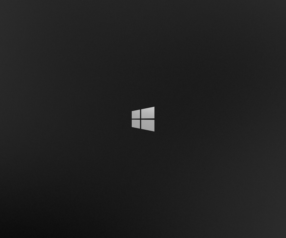 Das Windows 8 Black Logo Wallpaper 960x800