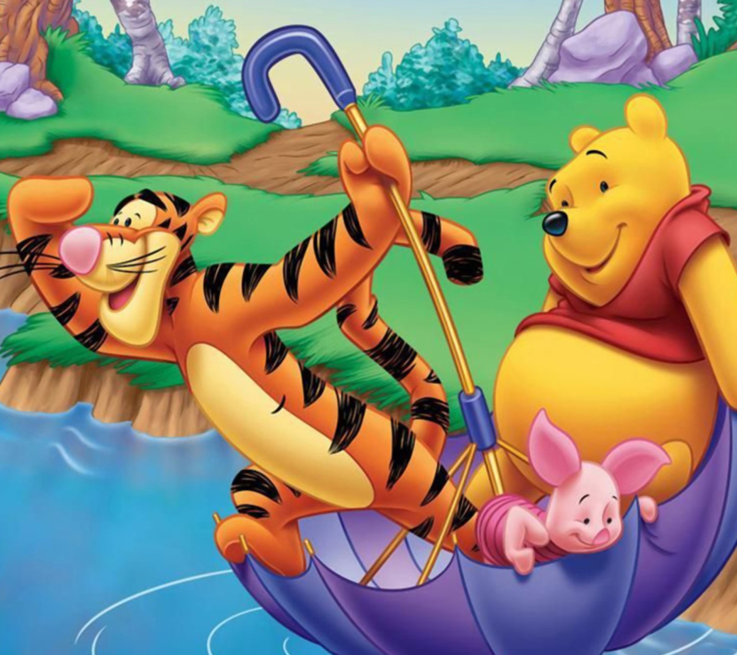 Winnie and Friends wallpaper 1440x1280