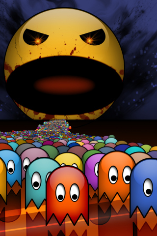 Pacman wallpaper 320x480