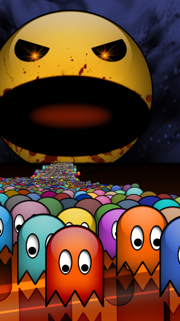 Pacman wallpaper 750x1334