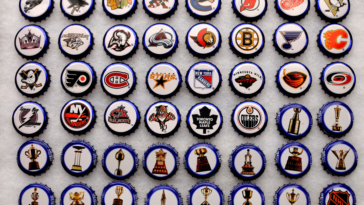 Bottle caps with NHL Teams Logo screenshot #1 1280x720