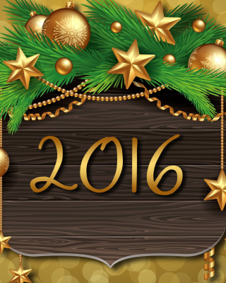 Happy New Year 2016 Golden Style - Obrázkek zdarma pro Nokia 5800 XpressMusic