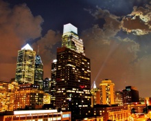 Screenshot №1 pro téma Philadelphia Night Skyline in USA 220x176