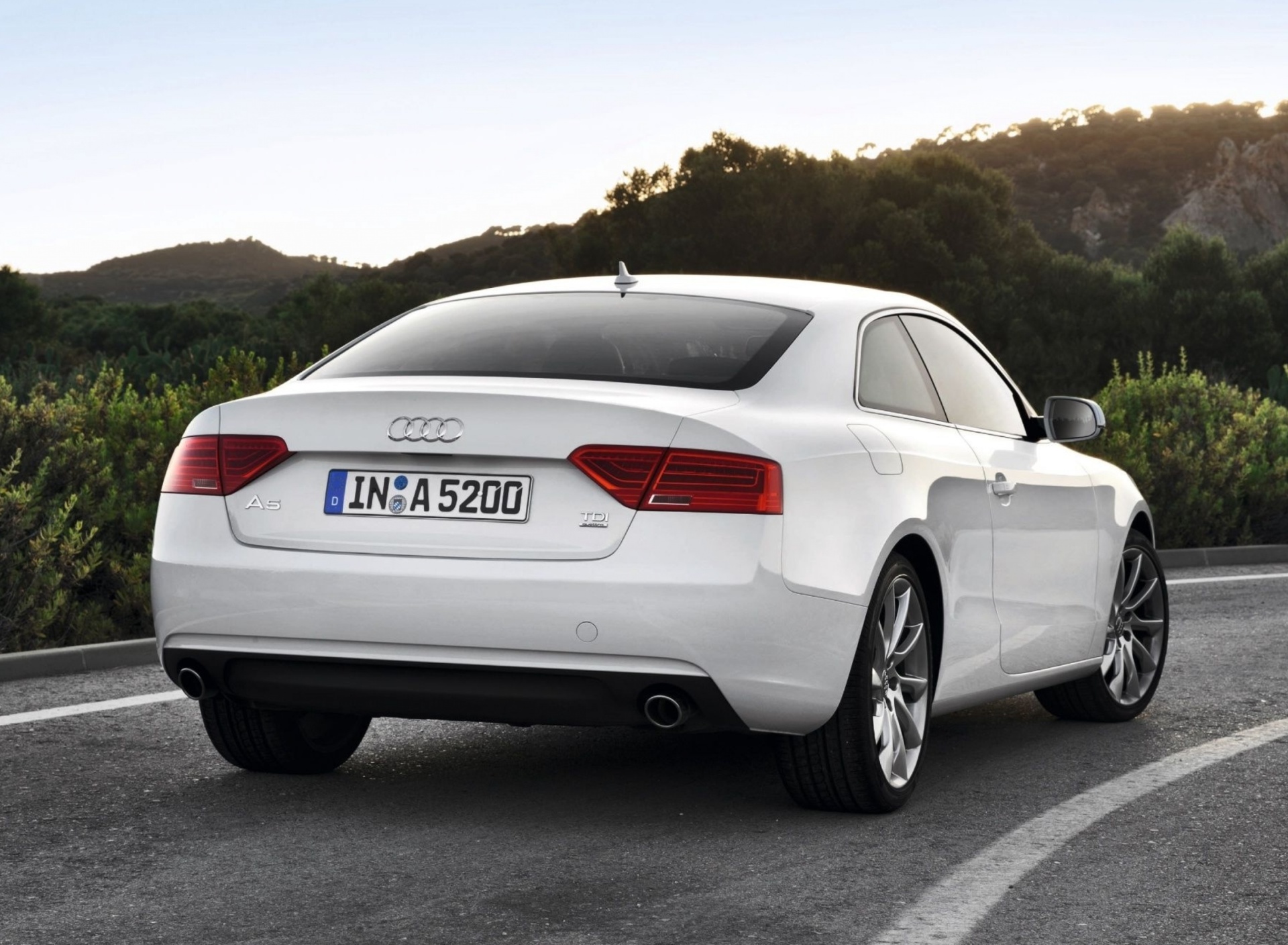 Audi A5 Coupe Rear View screenshot #1 1920x1408