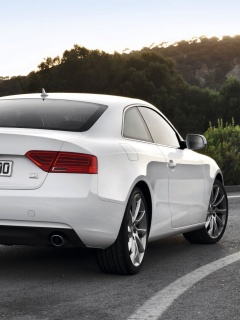 Audi A5 Coupe Rear View wallpaper 240x320