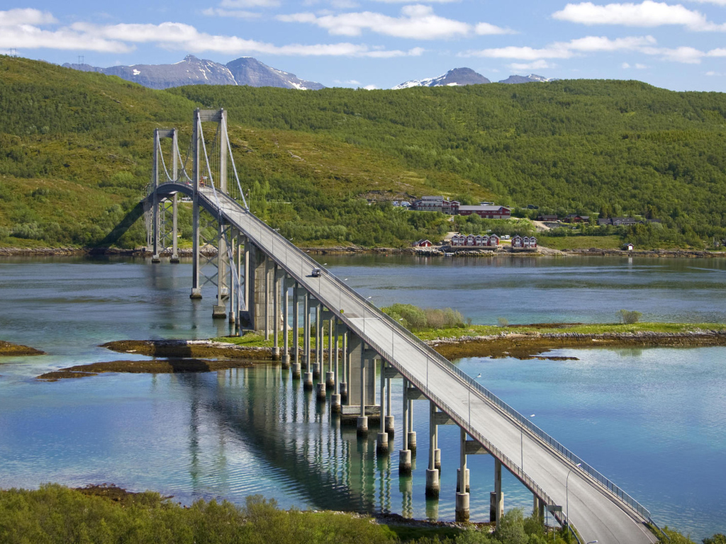 Suspension Bridge wallpaper 1024x768